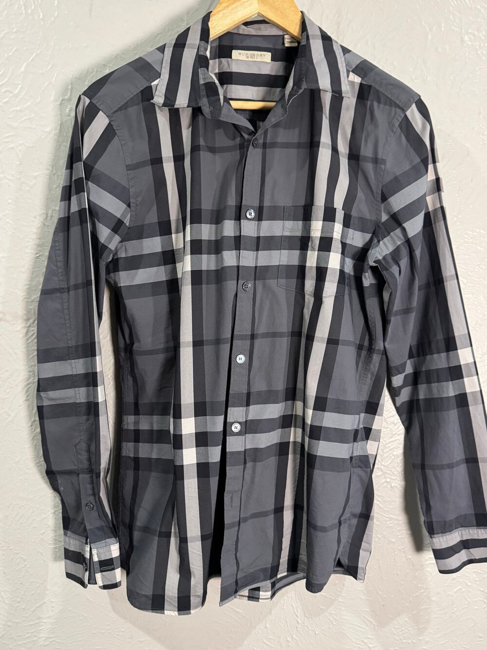 Burberry Brit Checked Button Down Medium *Flawed*
